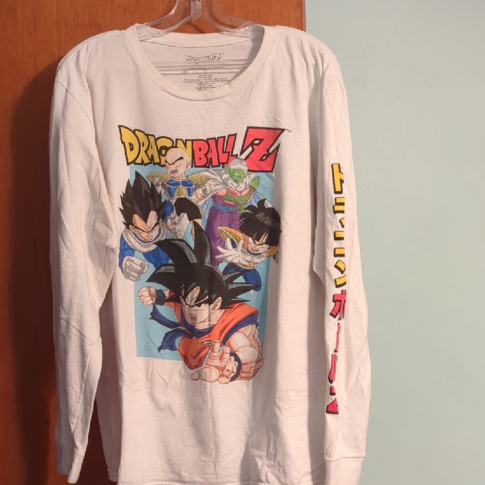 Dragon Ball Z Adult Long Sleeve Shirt - White